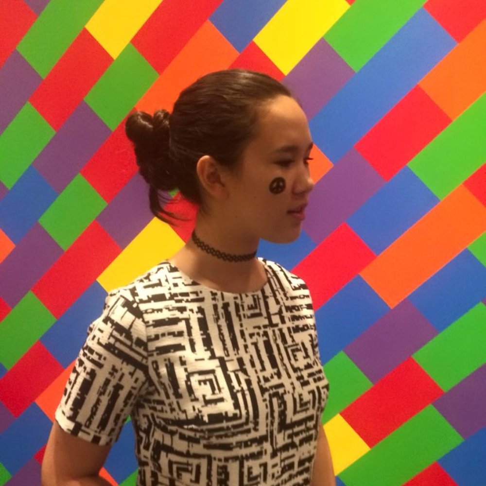 Forever 21 Abstract Print Crop Top